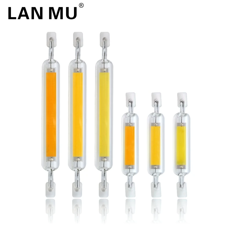 

LED R7S COB Lamp Bulb 118mm 78mm Dimmable r7s Glass Tube 4W 8W Replace Halogen Lamp Light AC 220V 230V R7S Spotlight