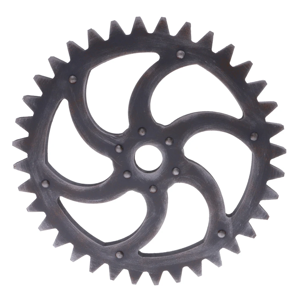 29cm Wood Vintage Steampunk Gear Signs Ornament Wall Hanging Plaques for Home Garden Decor Bar Pub Cafe Art Craft Signs