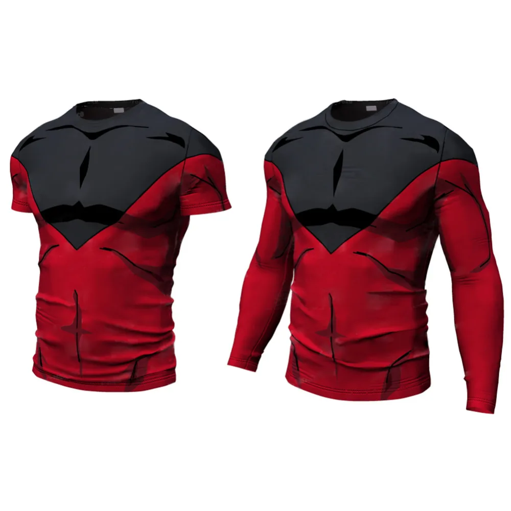 Skup Mężczyźni 3D Dragon Ball koszulka Vegeta Goku Piccolo super saiyan koszulka Cosplay Fitness koszulka Anime kostium postaci