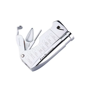 

Butane Jet Lighter Cigar Lighter With Pipe Tool Pipe Rod Lighter Gas Men Compact Butane Cigarette Gift Package