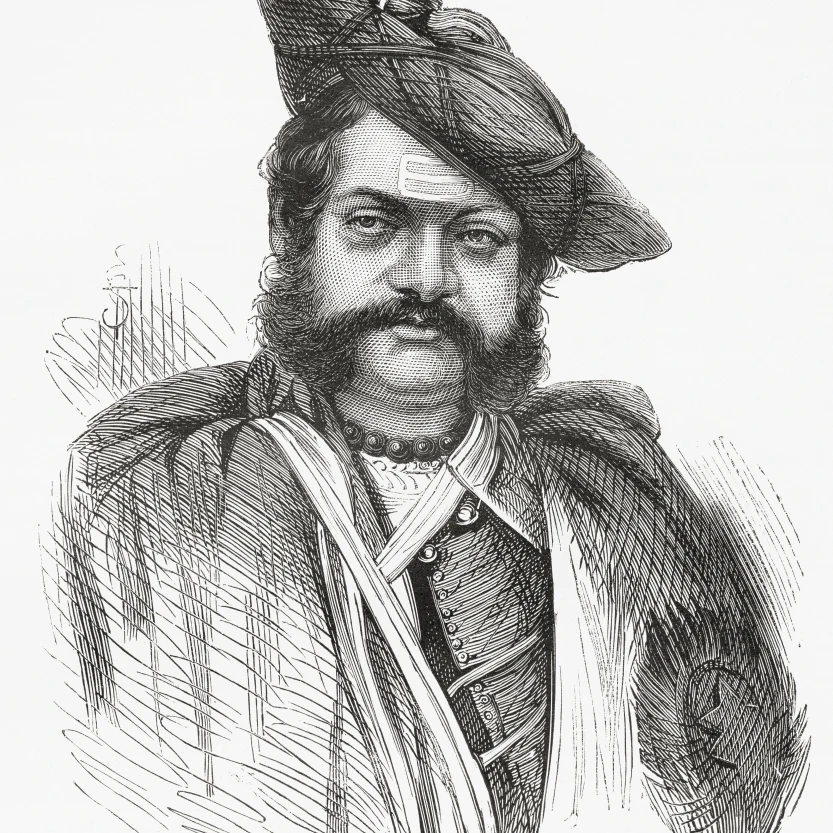 Jayajirao Scindia  1835 To 1886. Maharajah Of Gwalior From 1843 To 1886 Under