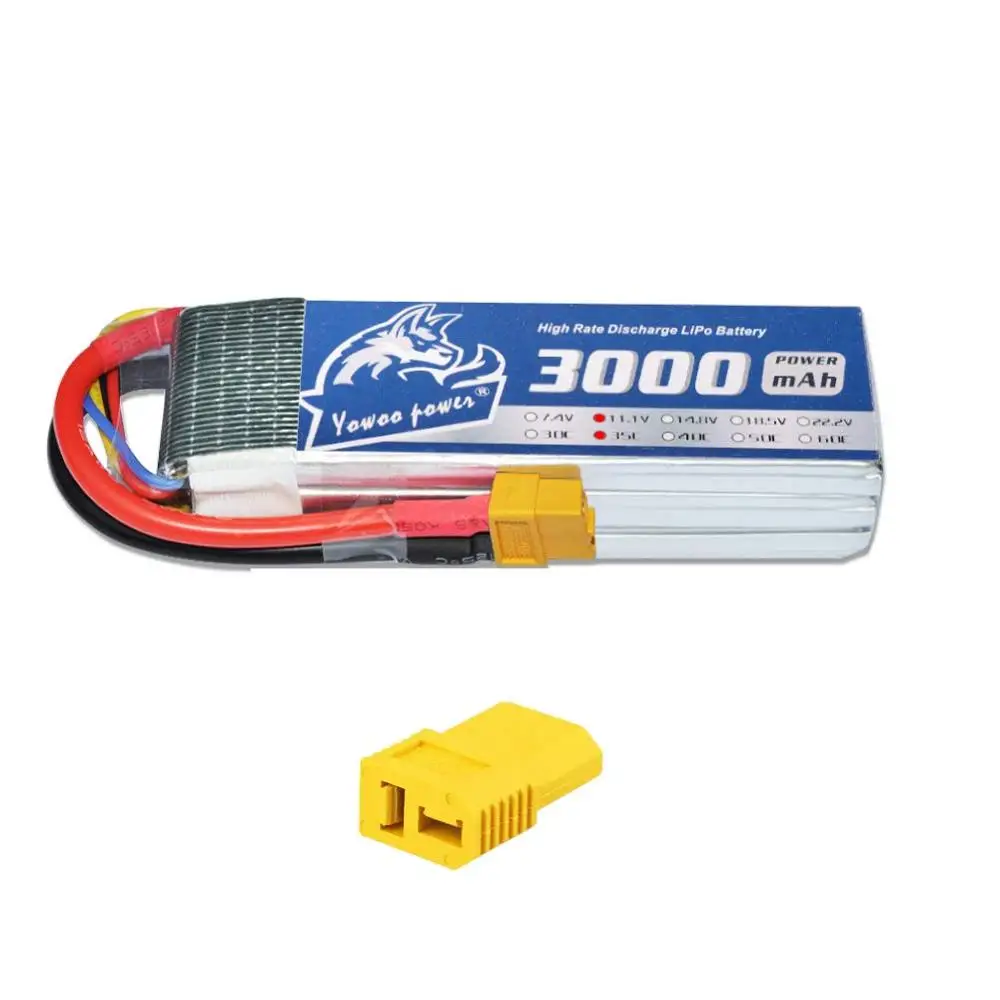 RC Lipo 2S 7,4 V 3S 11,1 V 4S 14,8 V 6S 22,2 V аккумулятор 3000mah 3600mah 4200mAh 5200mah 6000mah 7000mah T XT60 35C-60C для радиоуправляемого автомобиля - Цвет: 3s 3000mah 35C 1C