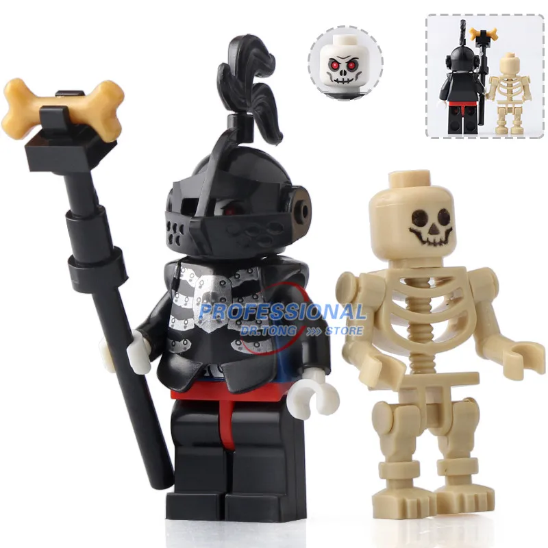 

20pcs The Lord of the Rings Skeleton Horses Medieval Castle Knights Horses Soldier Building Bricks Toys ax9815