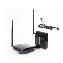 HBUDS 2.4GHz 350M Wireless AV Sender TV Audio Video Transmitter Receiver With IR Remote PAT-260 Black
