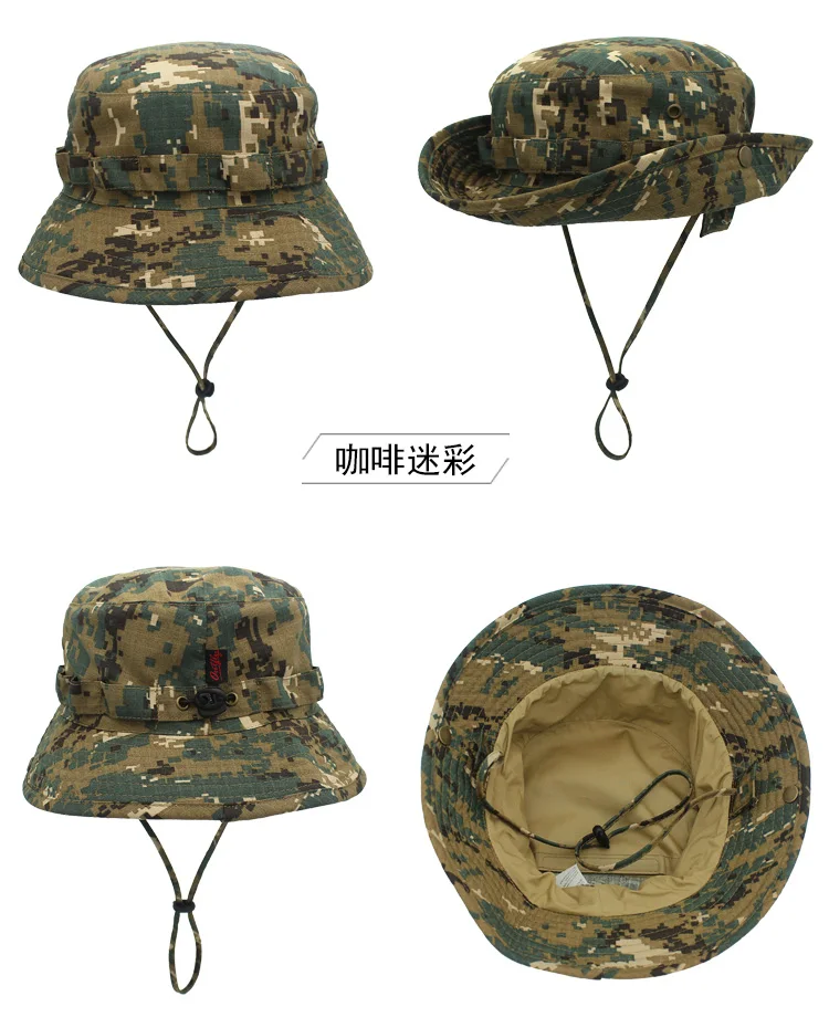 Chapéu camuflado uso externo masculino, chapéu tipo