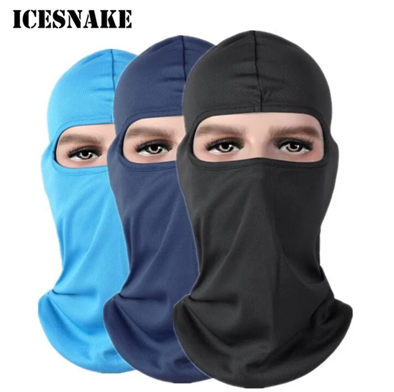 

ICESNAKE Breathable Motorcycle Face Mask Motorcycle Cap Hats Full Face Quick-Drying Breathable Soft Face Mask