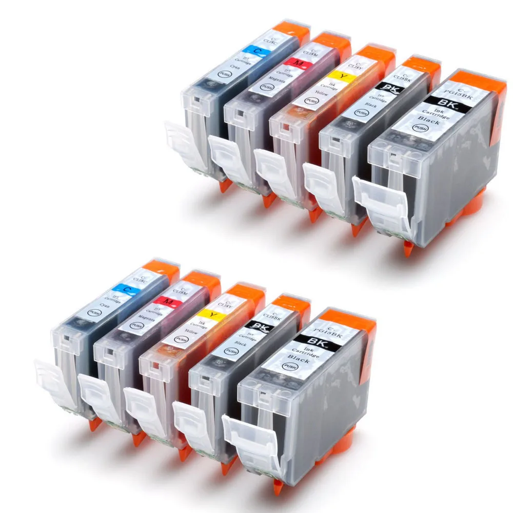 

10 Pack Compatible Ink Cartridge PGI 5BK CLI 8 for Canon IP4200 IP4300 IP4500 IP5200 Printer