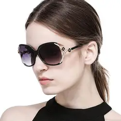 Женские солнцезащитные очки в стиле ретро солнцезащитные очки большая затененная оправа УФ 400 очки Oculos De sol Gafas Lunette de Soleil 2019 Новинка