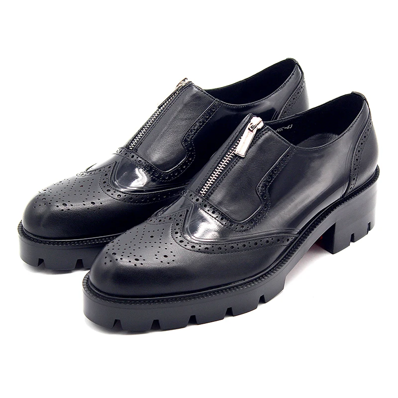 High platform Shoes for men Carved Height Leather Formal Business Shoes Male Big Size euro 45 High platform Shoes for men Carved Height Leather Formal Business Shoes Male Big Size euro 45