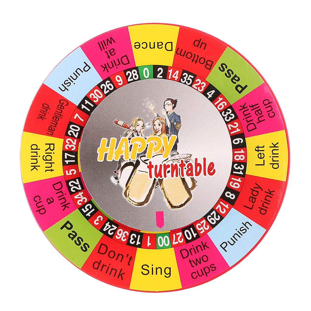 Electric Turntable Novelty Drinking Game Wheel For Adults Bachelorette