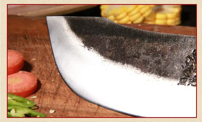 XITUO old kitchen knife hand-forged chef knife clip steel manganese carbon steel knife iron kitchen household Tool CN Slaughter