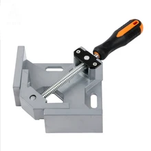 90 Degree Aluminum Alloy Right Angle Clamp Single Handle Woodworking Tools Welding Pliers Adjustable Carpenter Clip Right Angle woodworking tools double layer rails right angle cutting accessories jf1173