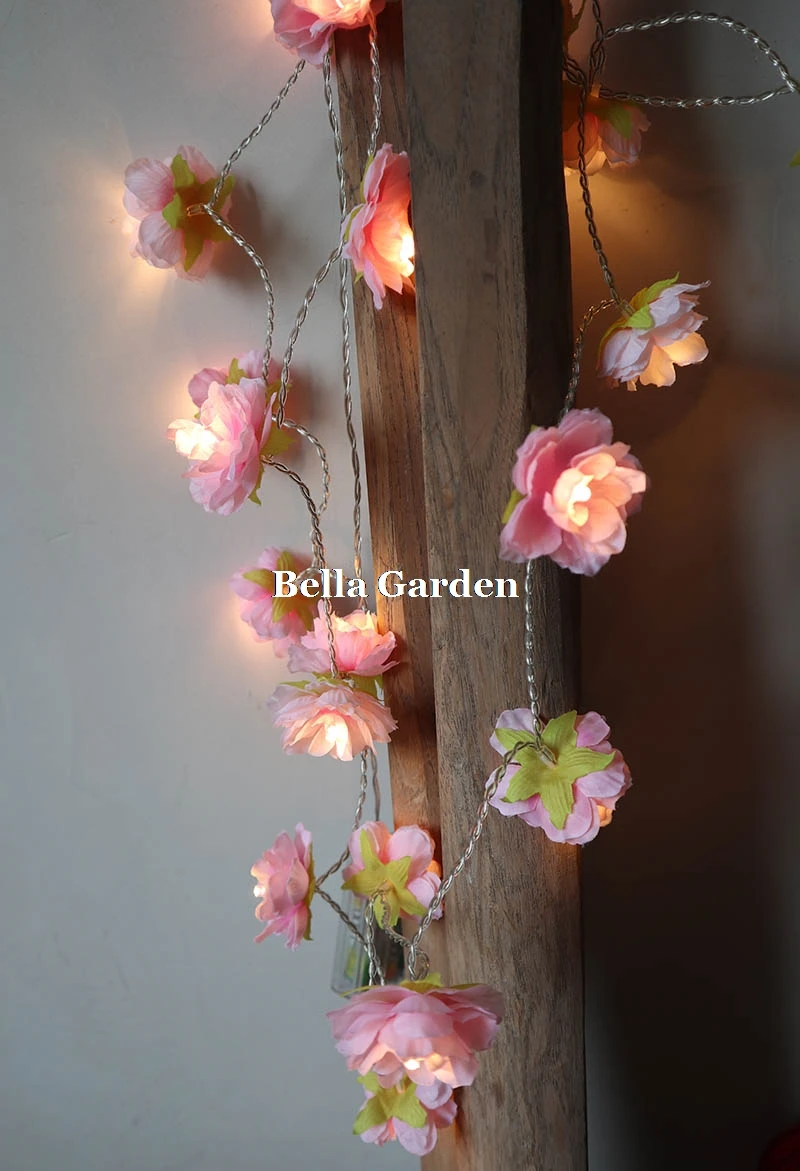 Battery pale Pink blush Rose Flower LED Fairy decorative string light for weddings party Christmas bedroom decoration Home Decor Battery pale Pink blush Rose Flower LED Fairy decorative string light for weddings party Christmas bedroom decoration Home Decor