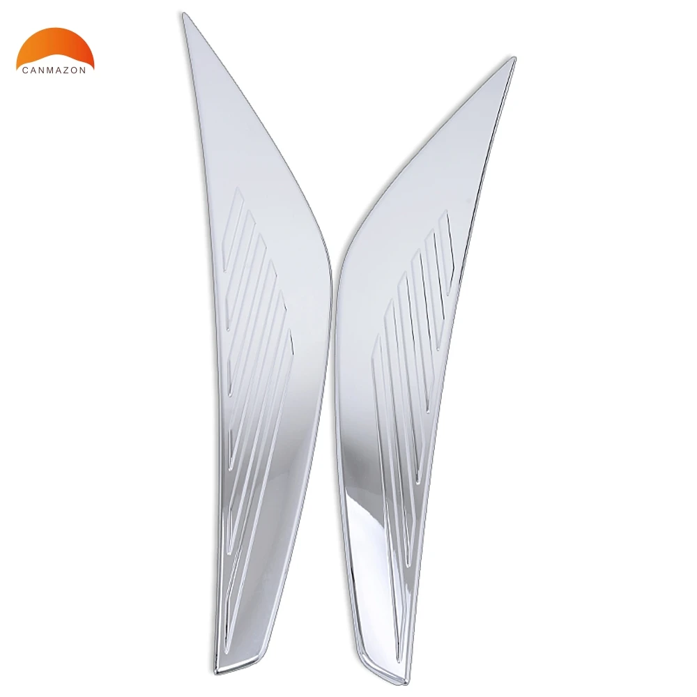 

For Ford Escape Kuga 2017 2018 ABS Chrome Headlight Cover Head Light Eyebrow Decorative Cover Trims Car Accessories 2pcs