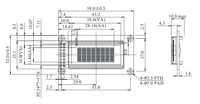 Реальный oled-дисплей, 0802 параллельный OLED совместимый 802 8*2 символ ЖК-модуль дисплей LCM экран Встроенный WS0010, поддержка SPI