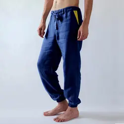 Мужские брюки с низкой талией дышащие Спортивные Повседневные одноцветные Длинные Удобные брюки