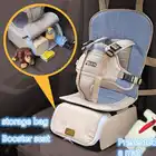 Портативное обеденное кресло, детское увеличенное сиденье, автомобильный ремень, складная сумка для хранения, простое детское автокресло д...