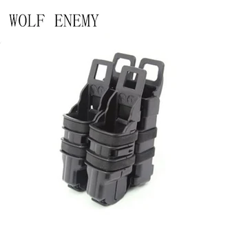 

Fast Mag Pistol 2 + 1 MAG Two Small Pouch and One 5.56 Mag Pouch M4 Tactical Magazine Pouch Black Green Tan ACU Bags