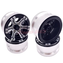 4X RC 1/10 осевые колеса для машинки Монстр Трак Металл 2,2 Рок Гусеничный алюминиевый BEADLOCK диски подходят осевой Рейф