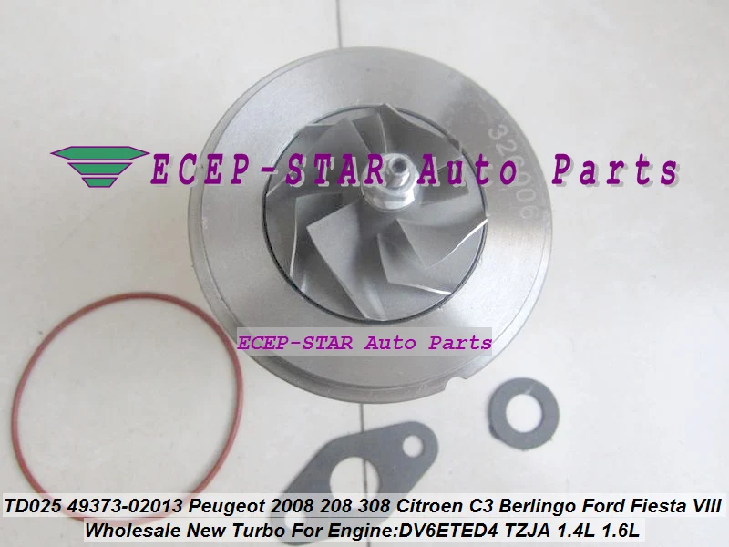 TD025 49373 02013 02003 0375Q9 0375R0 турбокартридж CHRA для Ford Fiesta VIII DV6ETED4 л HDi 75 90 92H Xu TZJA 08