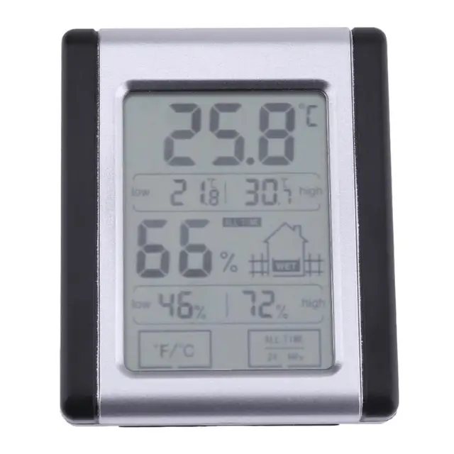 Indoor LCD Elektronische Temperatuur vochtigheidsmeter Digitale ... Indoor LCD Elektronische Temperatuur vochtigheidsmeter Digitale ...