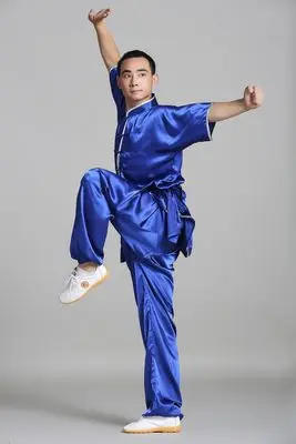 Китайская одежда с коротким рукавом wushu форма для кунг фу утренний тренировочный