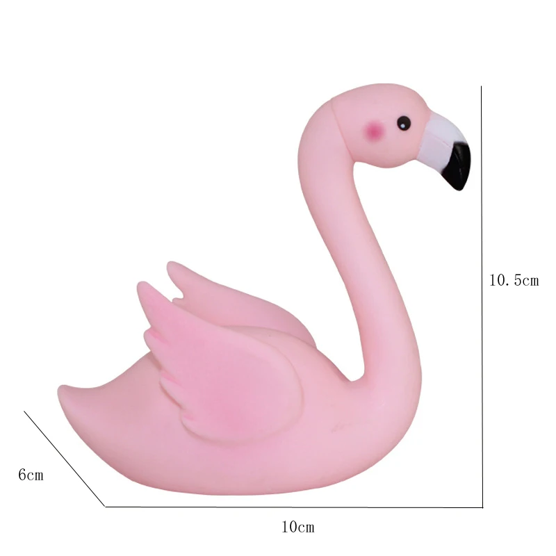 2 шт. милый розовый Фламинго погремушка игрушки для ванной орнамент для детей водные игрушки Phoeniconaias немного как лебедь гусь украшения