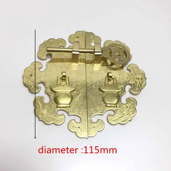 

COTOM 11.5cm brass Chinese door handles for closets bat clouds handle furniture pull engraved cabinet knobs