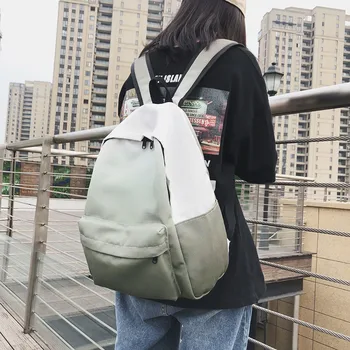 

Maison Fabre Fashion Women Large Capacity Discoloration Student Backpack Travel Couple Bag canvas backpack schoolbag for girls 7