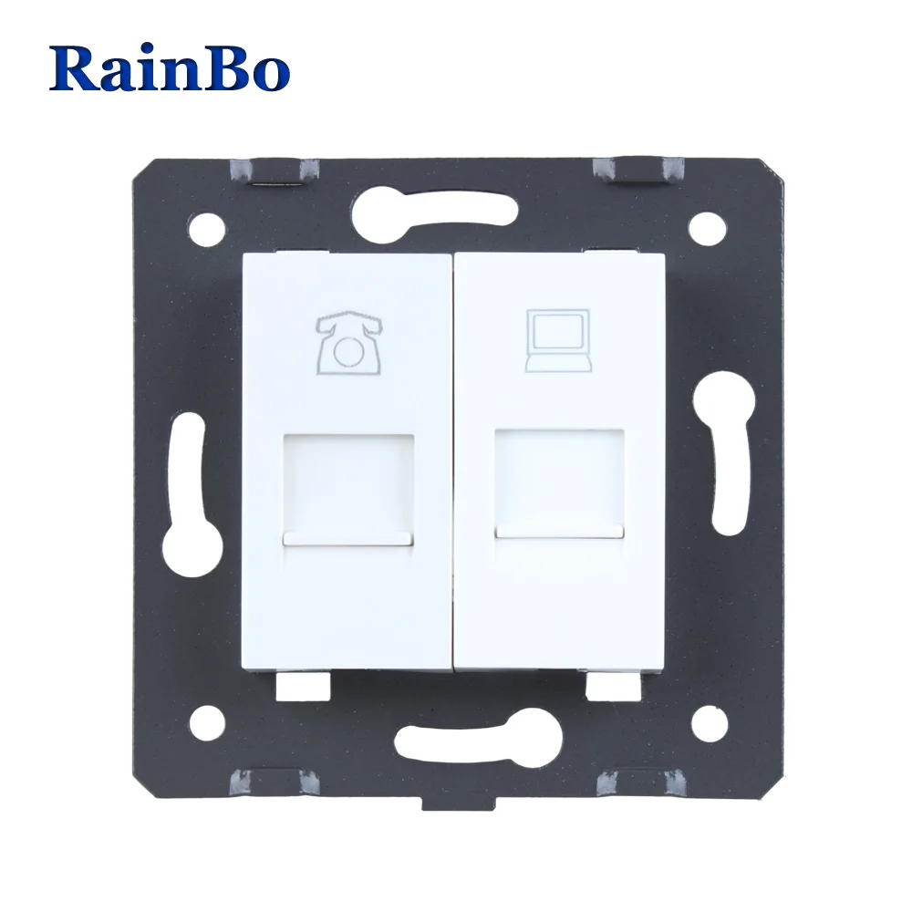 Koop RainBo Gratis Verzending Plastic Materialen DIY Accessoire Functietoets Voor Telefoon en Computer Socket EU Standaard A8TPCOW B