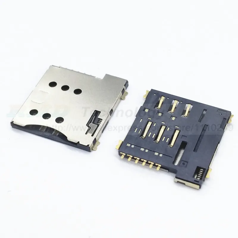 Новинка оригинальный 10 шт./лот держатель для Micro SIM карты SMT 6P разъем карты/Разъем
