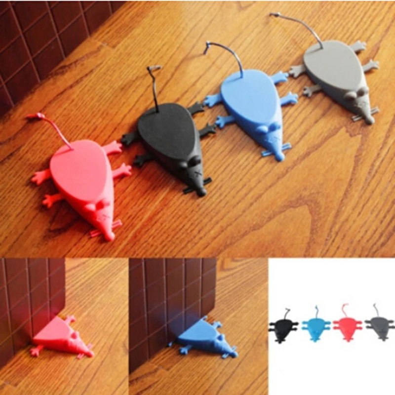 

Four Color Baby Safety Door Stop Lock Silicone Mouse Shape Door Stopper Kids Door Guards Safe Protector Anti-pinch Hand Stickers