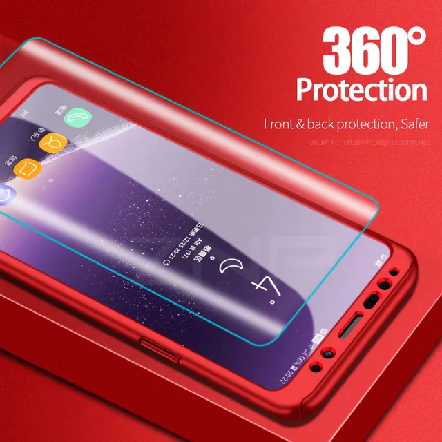 ZNP 360 Degree Shockproof Phone Case For Samsung Galaxy S9 S8 Plus Note 8 9 Cover Shell For Samsung S7 Edge S8 Protection Cases