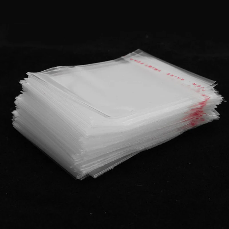 

200pcs 5x7cm Mini Clear Plastic Resealable Cellophane Bag Small Jewelry Packing Packaging Reclosable Seal Bags