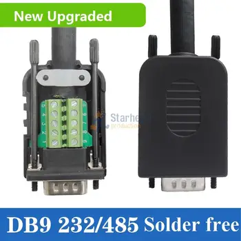 

10pcs DB9 to terminal block with Housing Case, Bolts or Threads DR9 terminals RS232 RS485 quick install 9-pin breakout board
