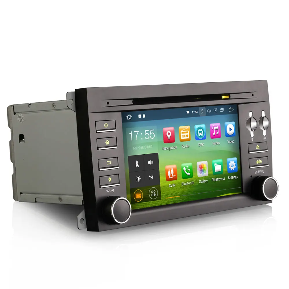 Clearance 7" Android 9.0 OS Car DVD Multimedia Navigation GPS Radio for Porsche Cayenne 2003-2010 with External DAB+ Receiver Box Support 5