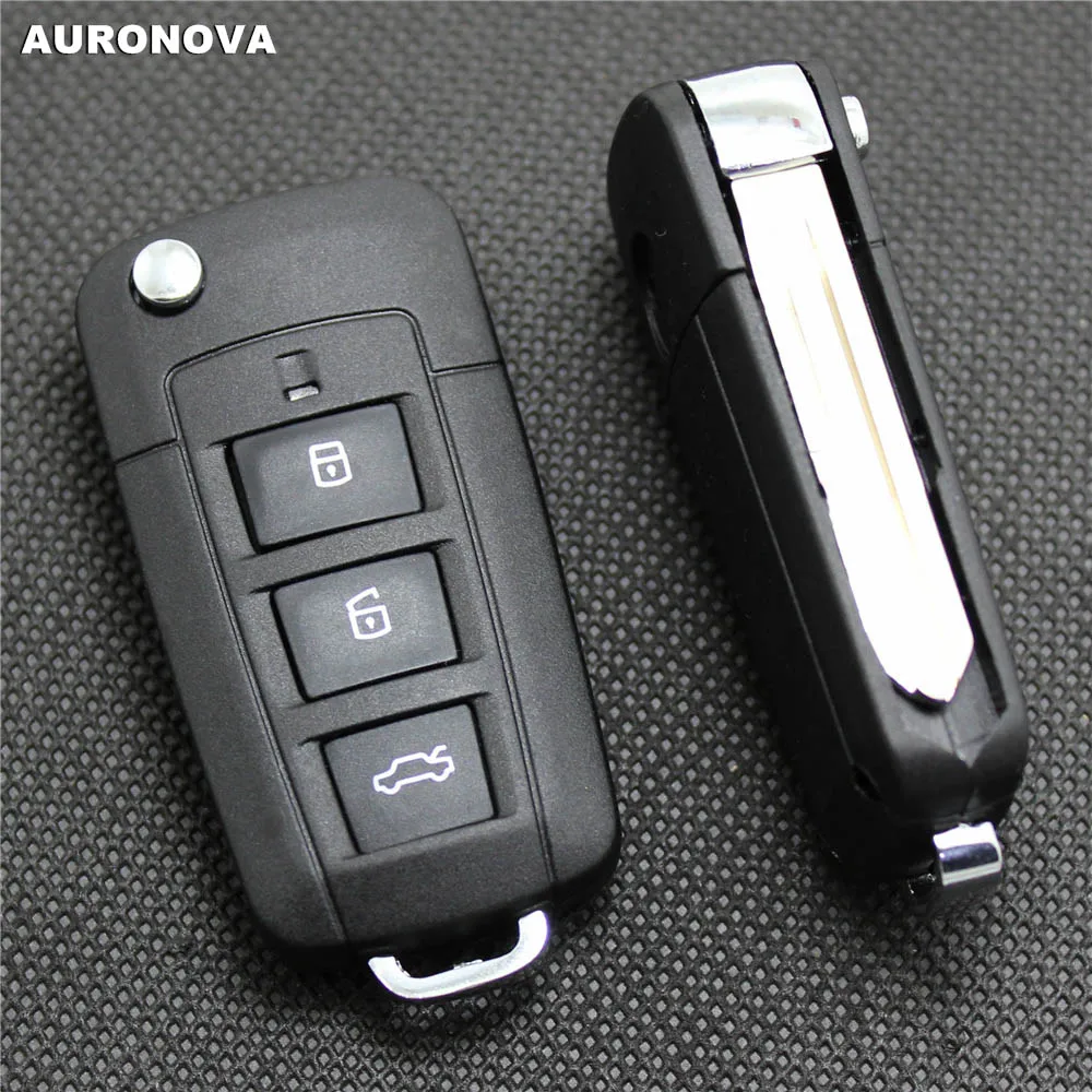 Auronva новый обновленный складной чехол для ключа Hyundai Sonata NF 3 кнопки дистанционного
