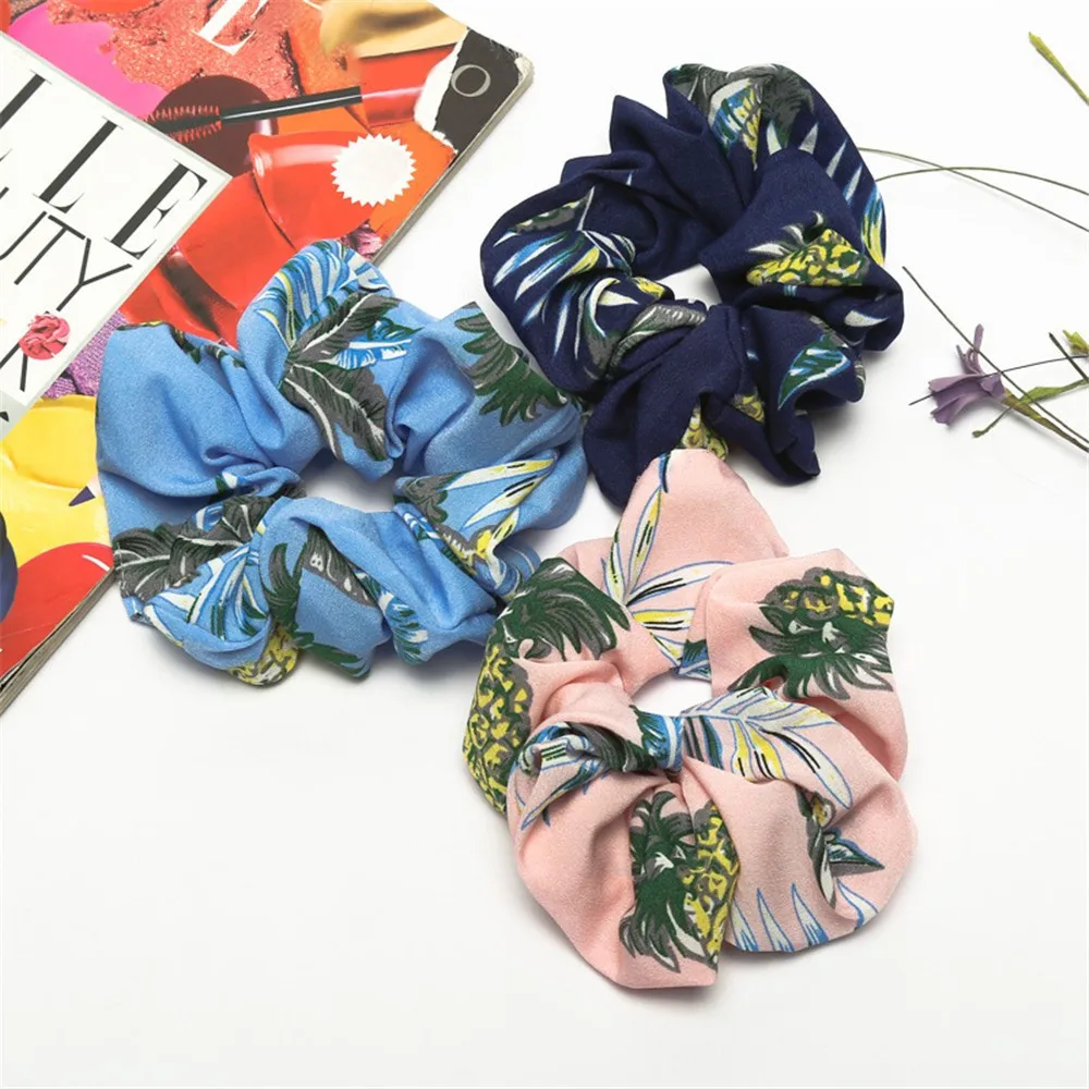 

Trendy Lady soft and comfortable Hair Scrunchie Ring Elastic Pure Color Bobble Sports Dance Scrunchie L50C