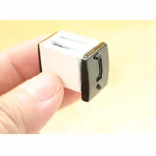 Милый мини 1:12 весы кукольный домик Миниатюрный белый тостер кухонные игрушки аксессуары