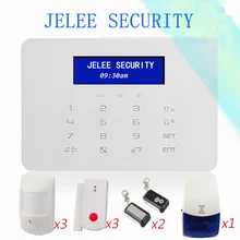 Free Shipping LCD Display Wireless GSM Alarm System Security Smart Alarm for Home Protection