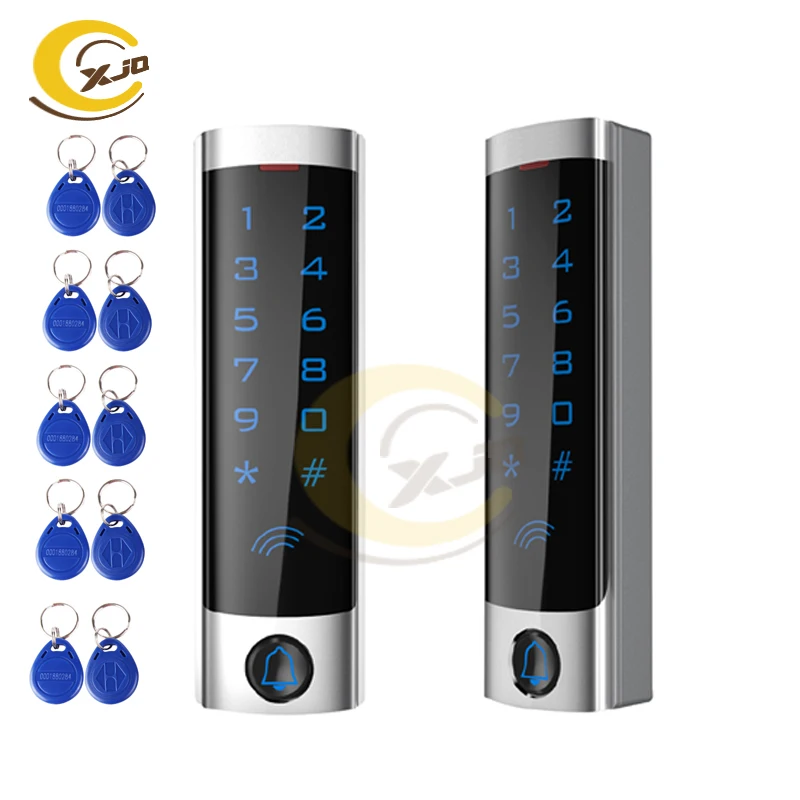 

XJQ RFID Touch Keypad Access Control System Kit Door Lock 125KHz EM Card Waterproof Metal Case Luminous For Door Entry