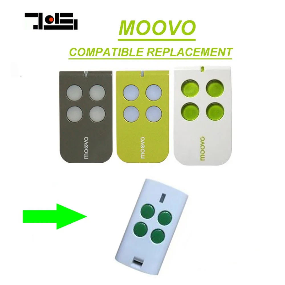 

2pcs Moovo MT4,MT4G,MT4V compatible garage door remote control