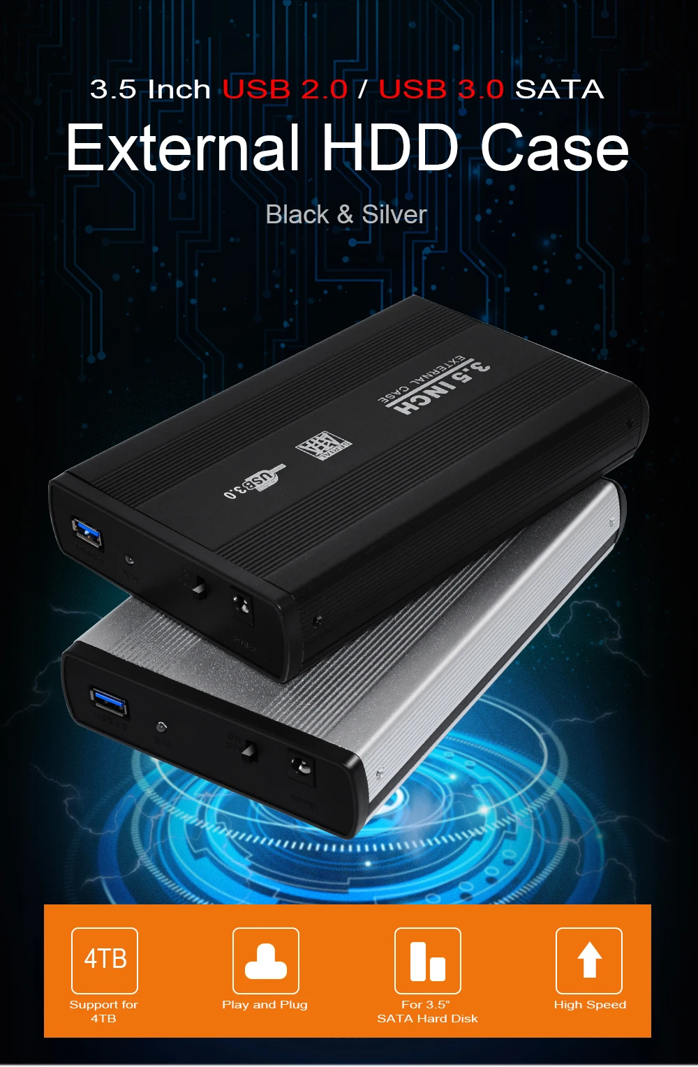 3.5 Desktop HDD External Case in Ilala - Computer Accessories , Chandy  Electronics