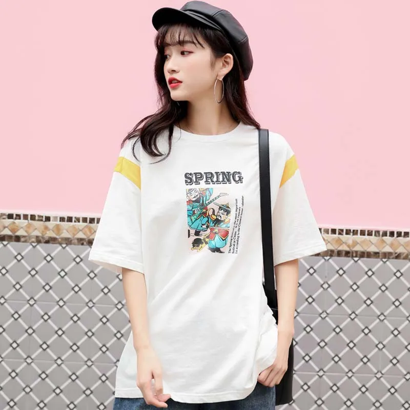 

2019summer ins new for style personaliz printed style ,T-shirt ,round neck short sleeves for women casual t shirt