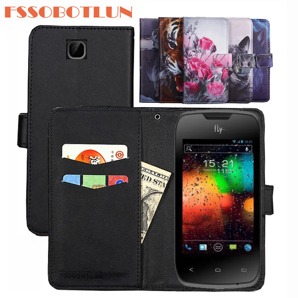 

FSSOBOTLUN For Fly IQ431 Glory Case PU Leather Retro Flip Cover Shell Magnetic Fashion Wallet Cases Kickstand Strap Fly IQ431
