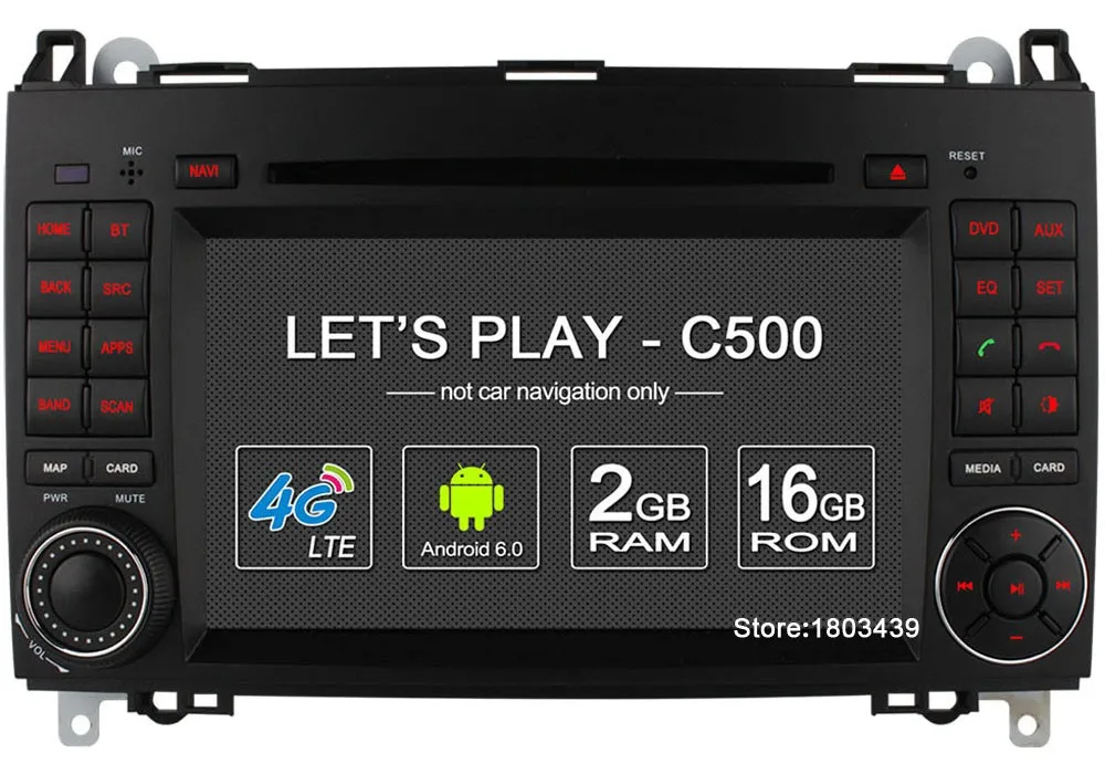 Excellent 4G WIFI Android 6 Car DVD Multimedia Player Radio GPS Glonass For Benz B200 B150 B170 A180 A160 W906 W209 W311 W315 W318 Vito 32