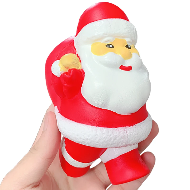Jumbo подарок Санта Клаус сжимающаяся игрушка Моделирование медленно расправляющиеся мягкие игрушки мягкий крем ароматические, игрушка для снятия стресса для детей, подарок на Рождество для малышей, игрушка