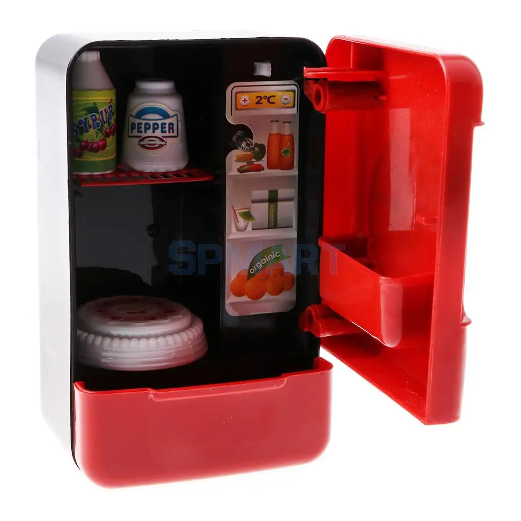 Simulation Electric Refrigerator Home Appliances Toys - Baby Kids Pretend Play Kitchen Cooking Food Toy Developmental Game