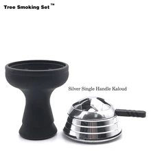 Черный силиконовый держатель на голову аксессуары для курения Высокое качество держатель на голову силиконовая чаша для кальяна подарок TWAN0505