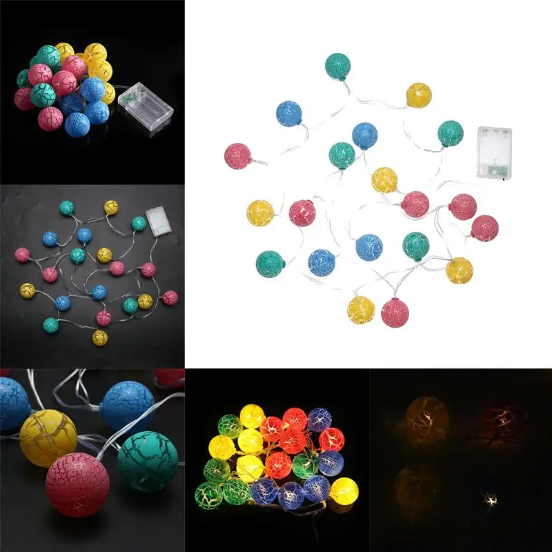 

LED Battery String Lights 2.3M 20pcs White Handmade Fairy Light Balls String Lights Fairy Party Wedding Patio Christmas Decor